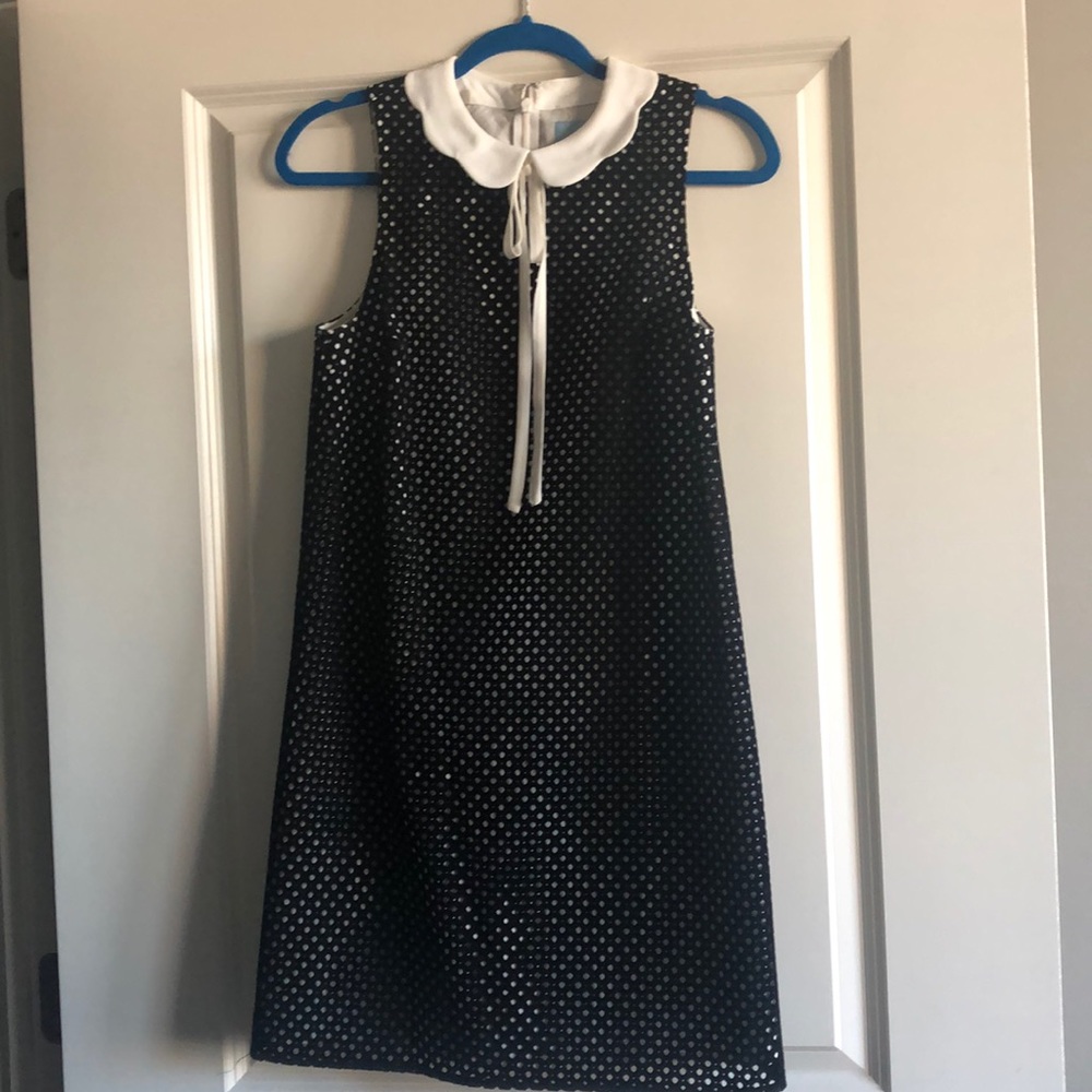 CeCe Black & White Dress